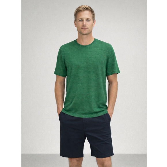 Lululemon Other - Lululemon‎ Mens Tech Short Sleeve Shirt Green Navy Blue Sport Gym Outdoor L